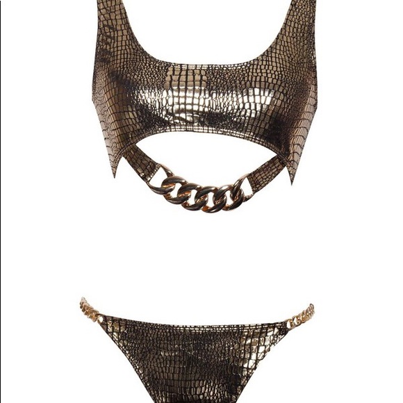 Gold Chain Bikini Set - Picture 4 of 4